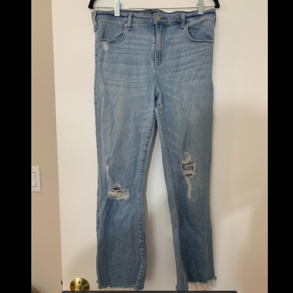 High-rise Ankle Flare Jeans